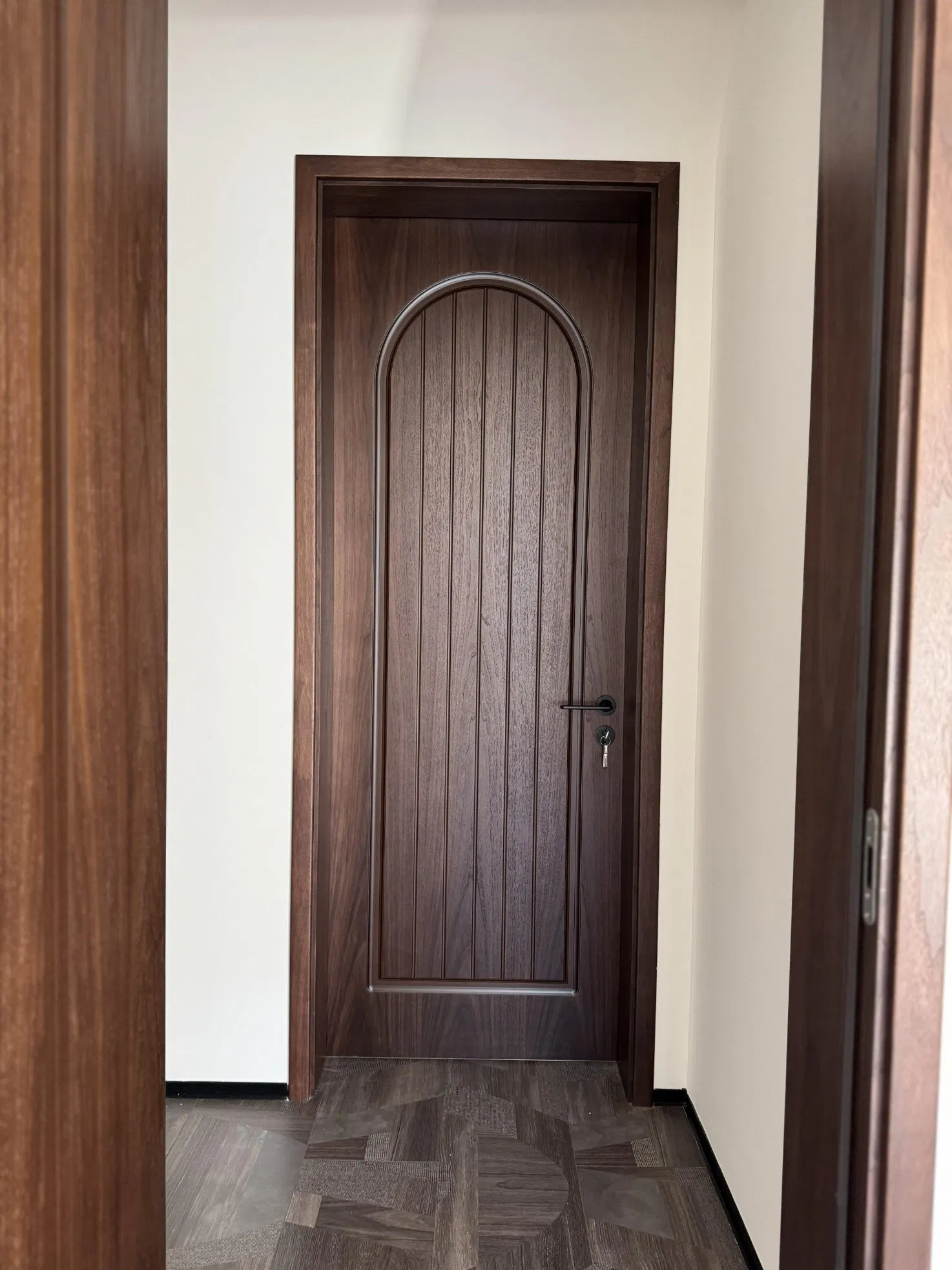 Painting Door White Primed Shaker Style Interior Prehung Door MDF Molded Wooden Room Door Modern Doors for House