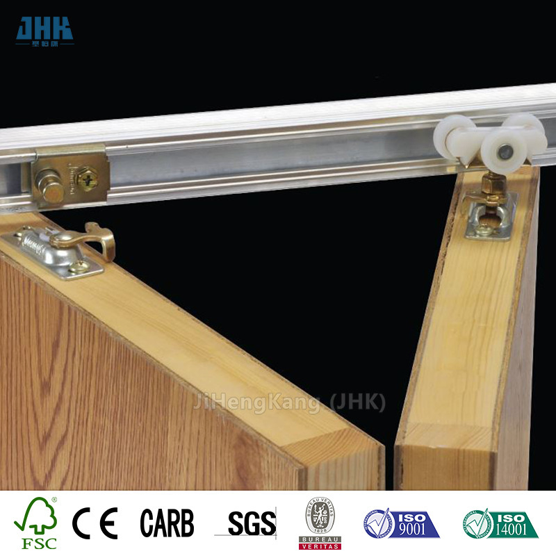 Jhk High Quality Modern Closet Exotic Wood Bifold Door