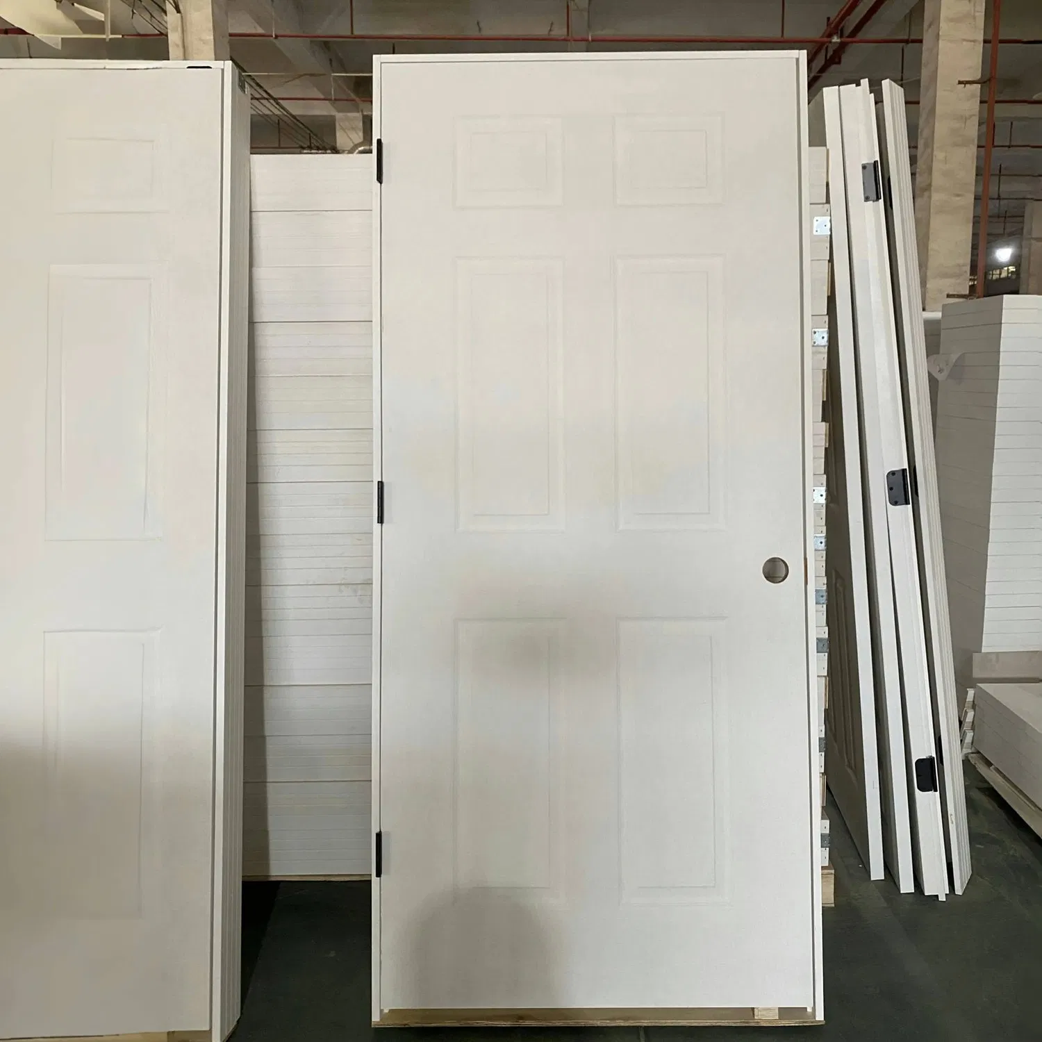 2 Panel White Primed Hollow Core Honeycomb Interior MDF Moulded Door for Office