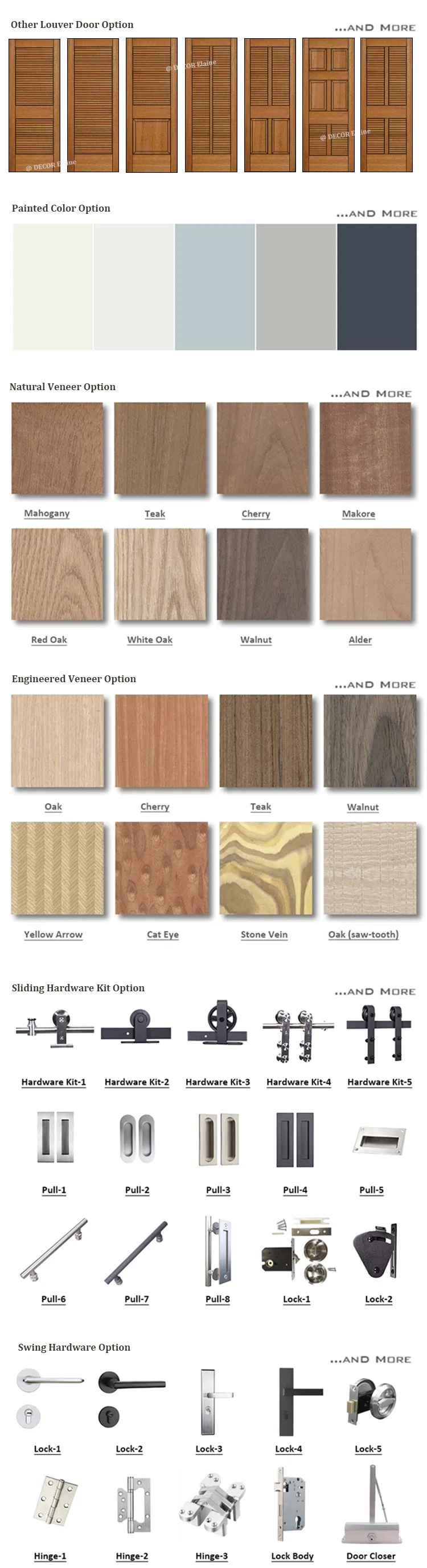 Wood Door Skin Variety