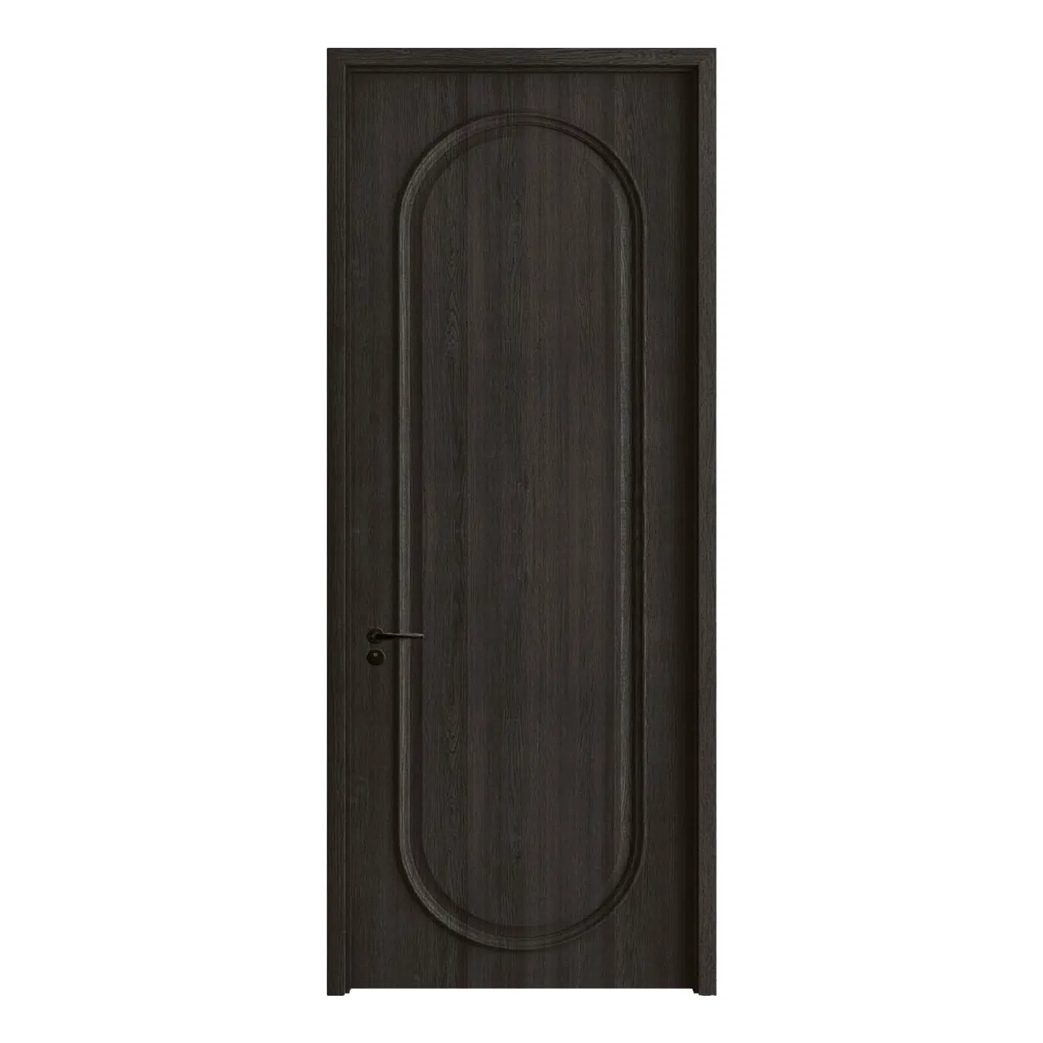 China Hotel Door Composite Wood Grain Indoor Stylish PVC Wooden Security Door Customized Modern Bedroom Wooden Door Interior Room Door