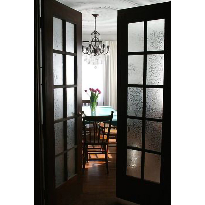New Solid Wood Classic Style MDF PVC Entrance Door French Patio Doors
