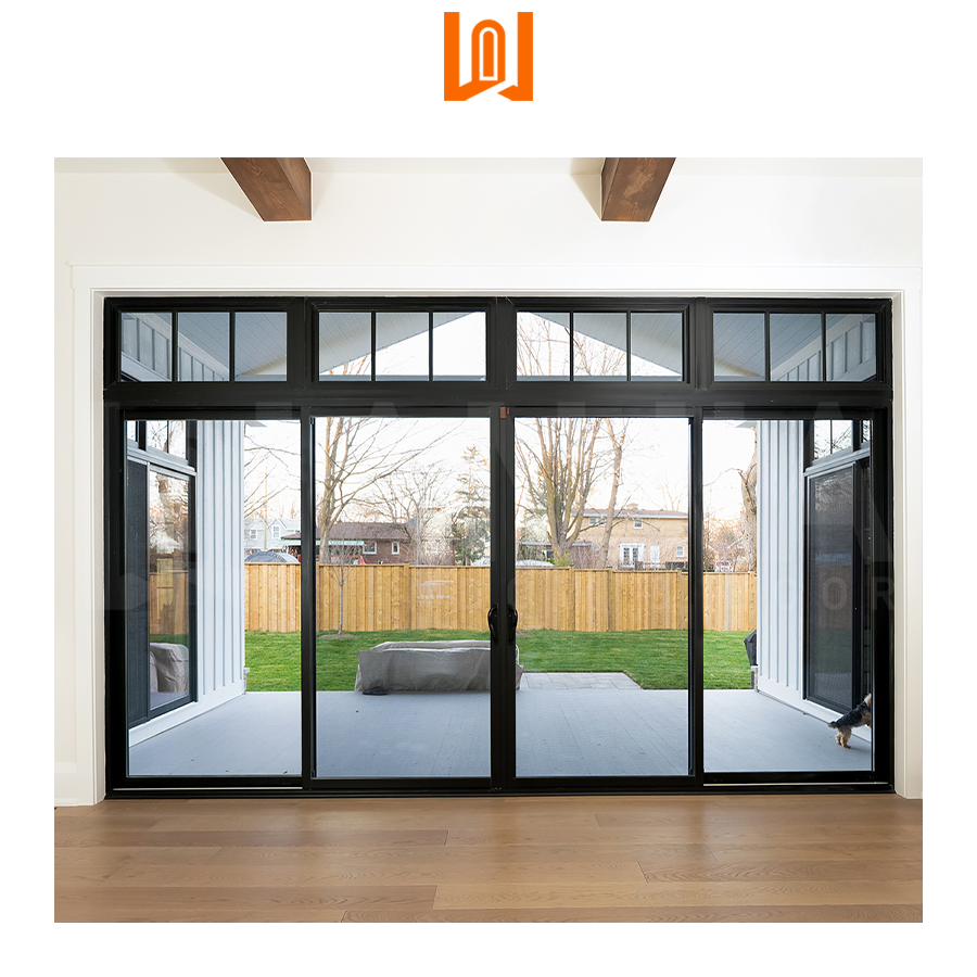 Simple Style Aluminum French Exterior Aluminium Double Glazed Sliding Patio Doors