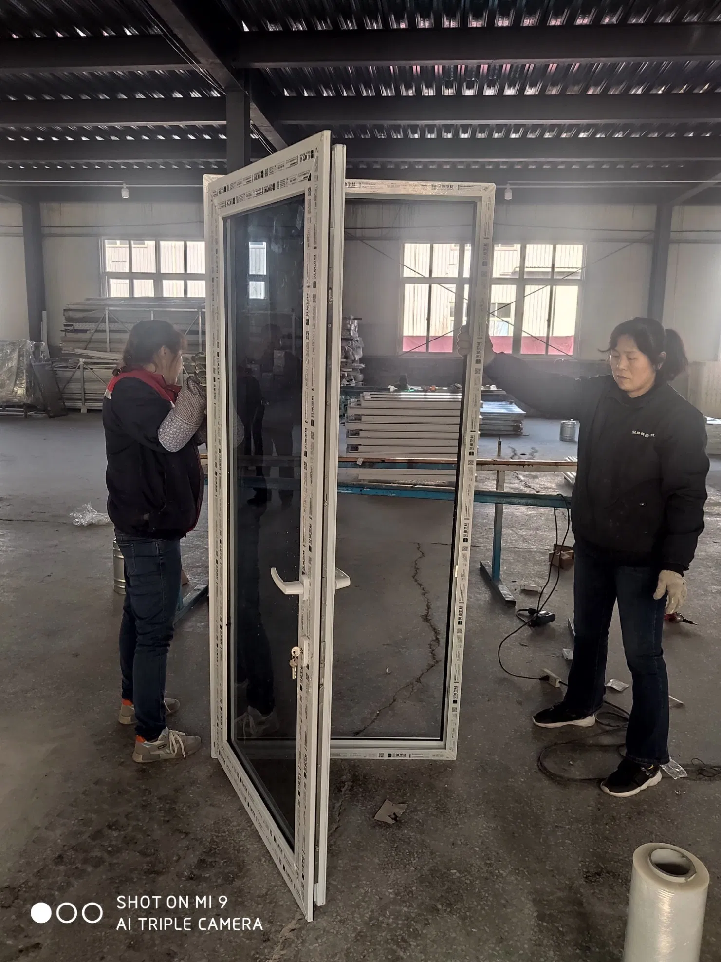 French Style Double Glazed UPVC PVC Door and Window for Patio