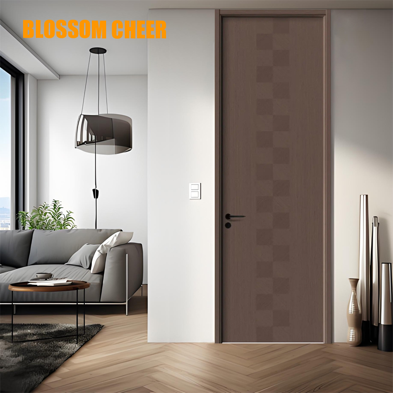 Wooden Interior Door Design with Acoustic Wood Bedroom Doors for Houses