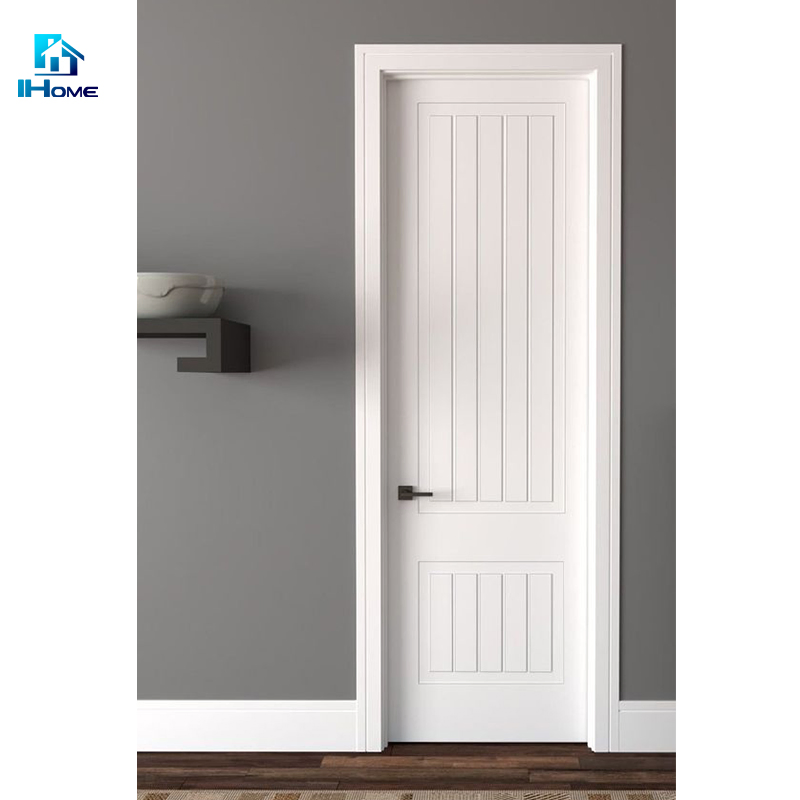 30X80 2 Panel White Interior Door MDF HDF Designs Wood Interior Doors Primed Slab Molded Door