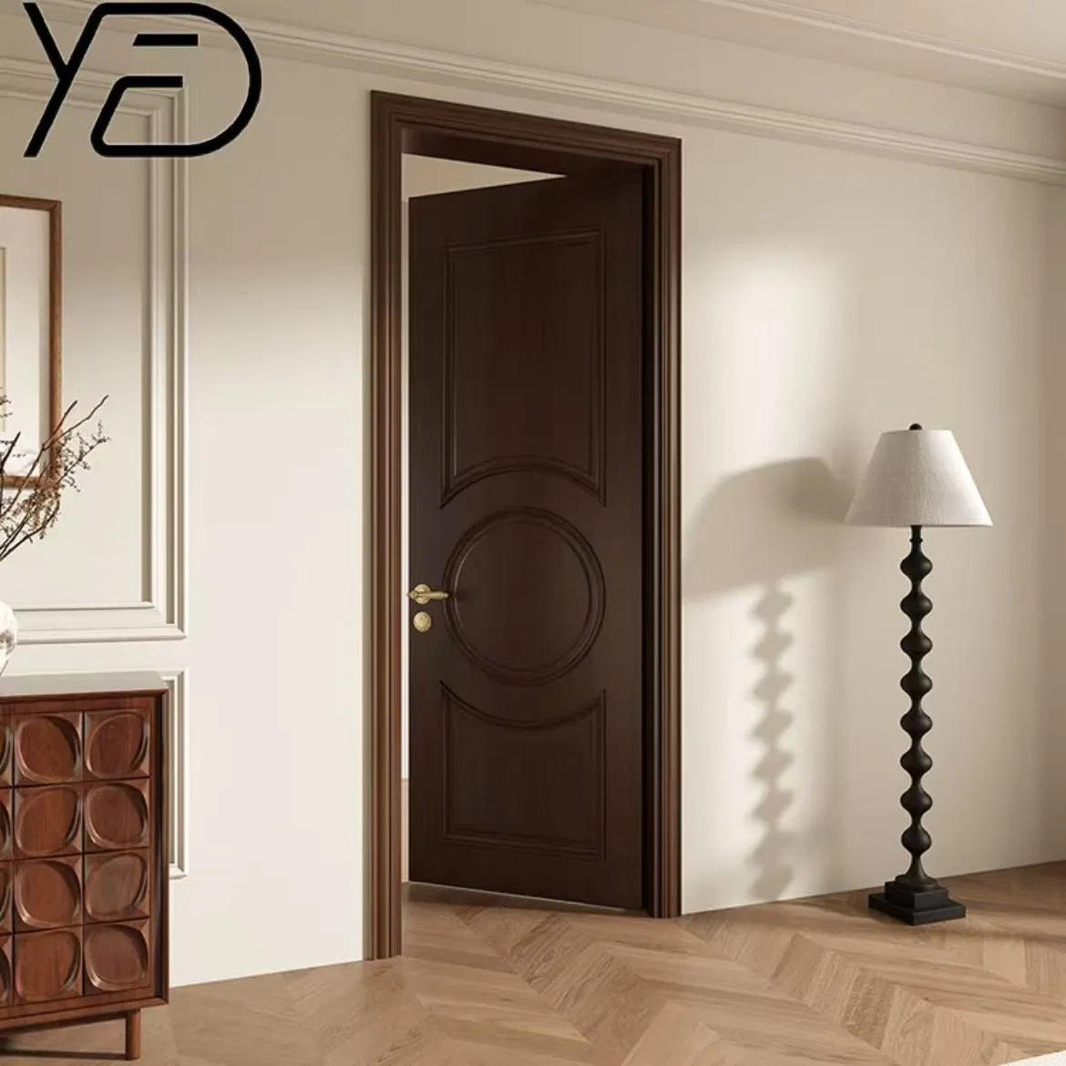 PVC Fire Entrance Composite Interior Door Veneer Fire Rated Timber Door Veneer Wooden Fire Hotel Room Door Fire Resistant Door for Hotel