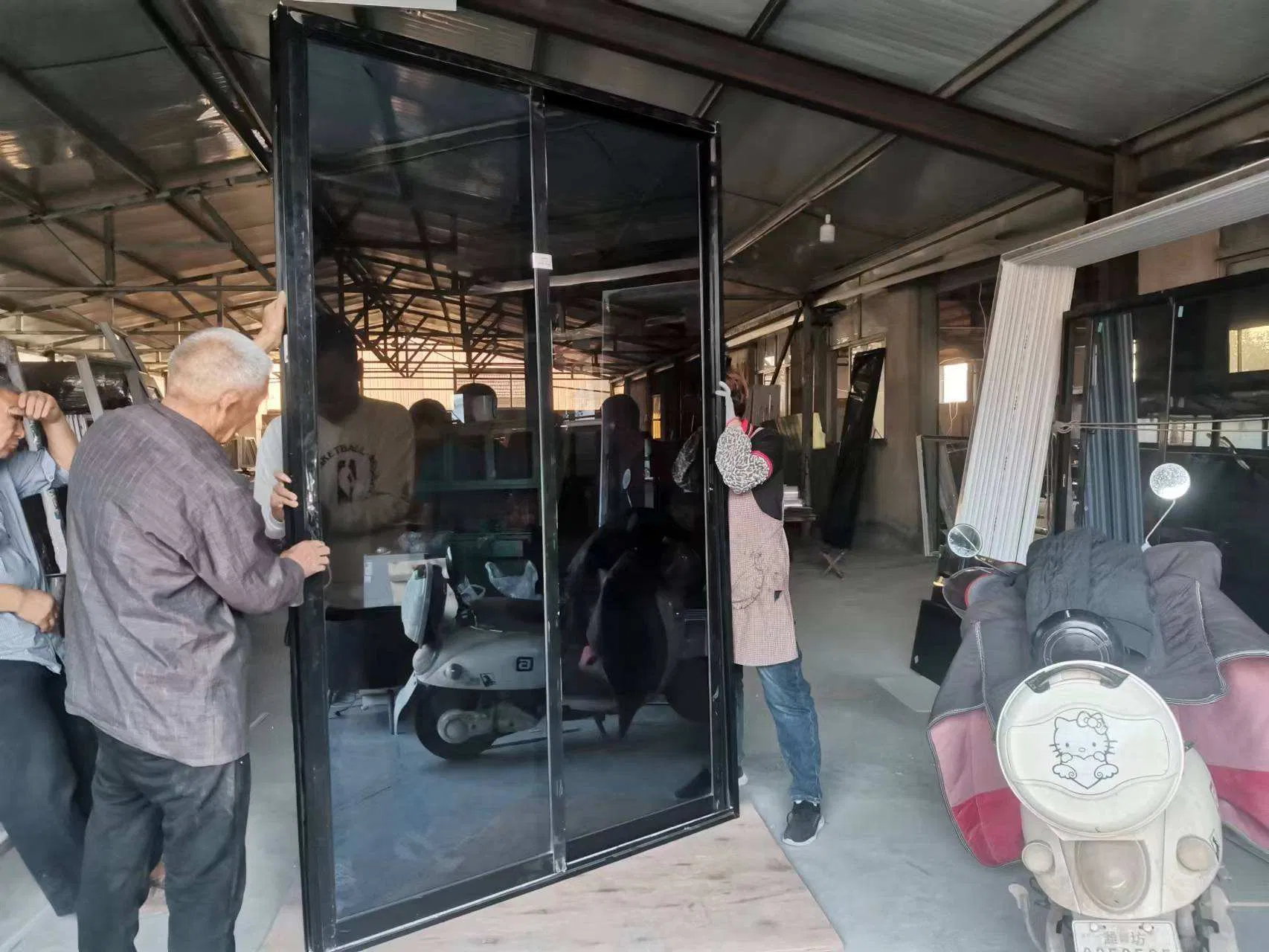 French Style Exterior Patio Aluminum Sliding Insulated Double Glazed Low-E Glass Sliding Doors Bi Folding Door