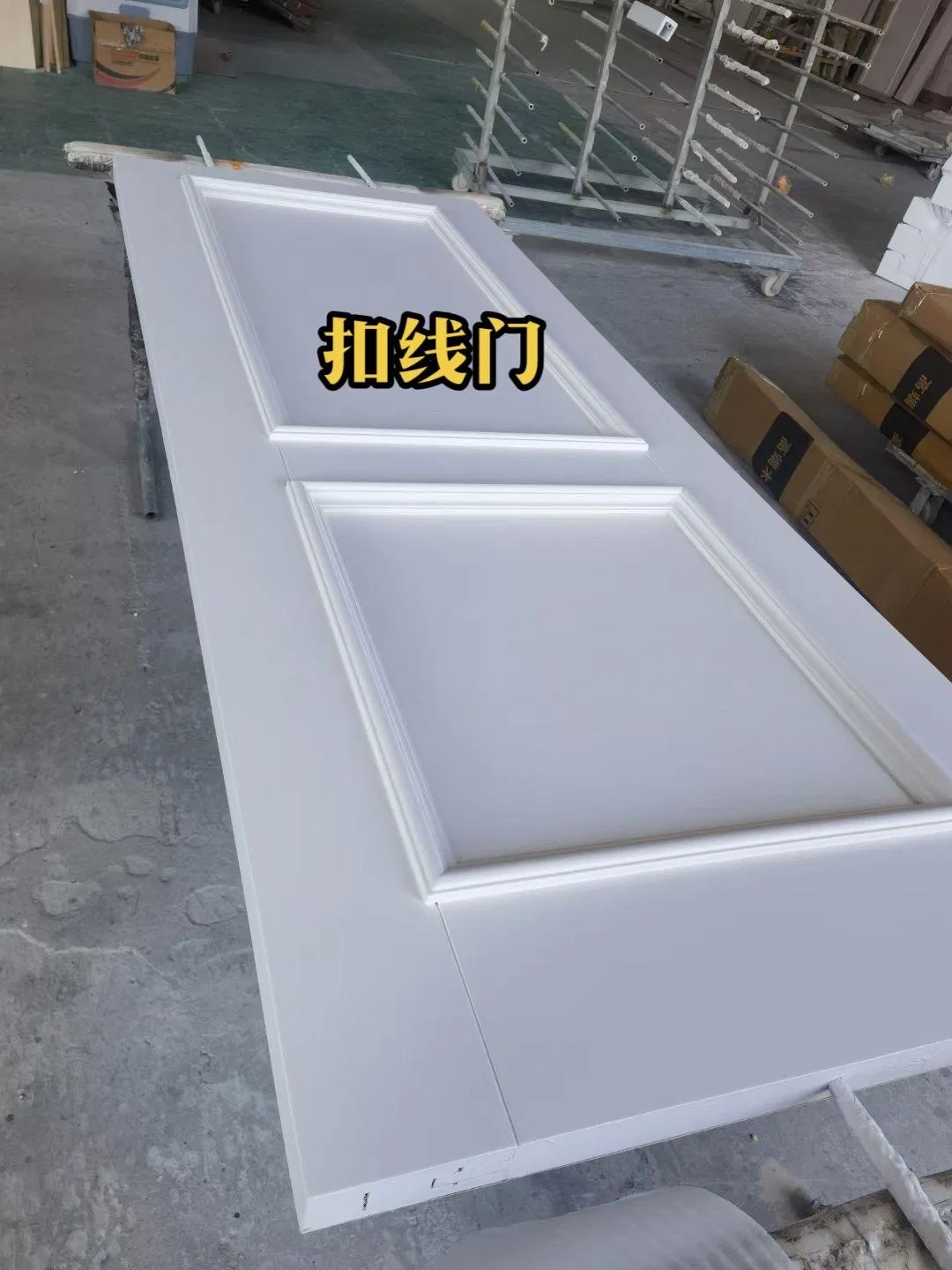 White Primed Shaker Style Interior Door MDF Molded Wooden Door Modern Doors