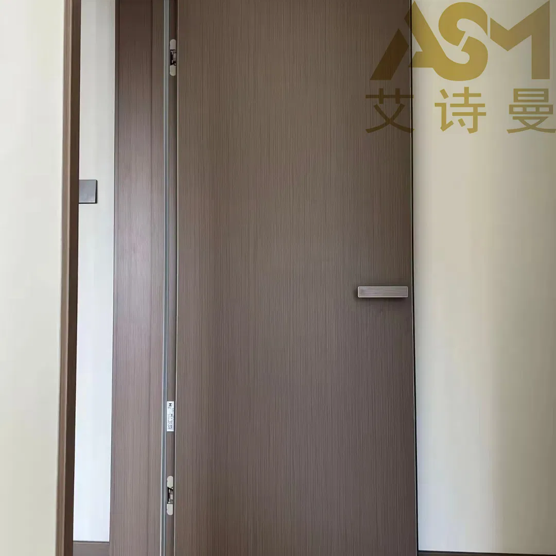 Simple Customization Fashion Home Hotel Hospital Residential Interior Bedroom Kitchen Bath Room Fire Rated Timber Entrance Walnut Interior Wood Door