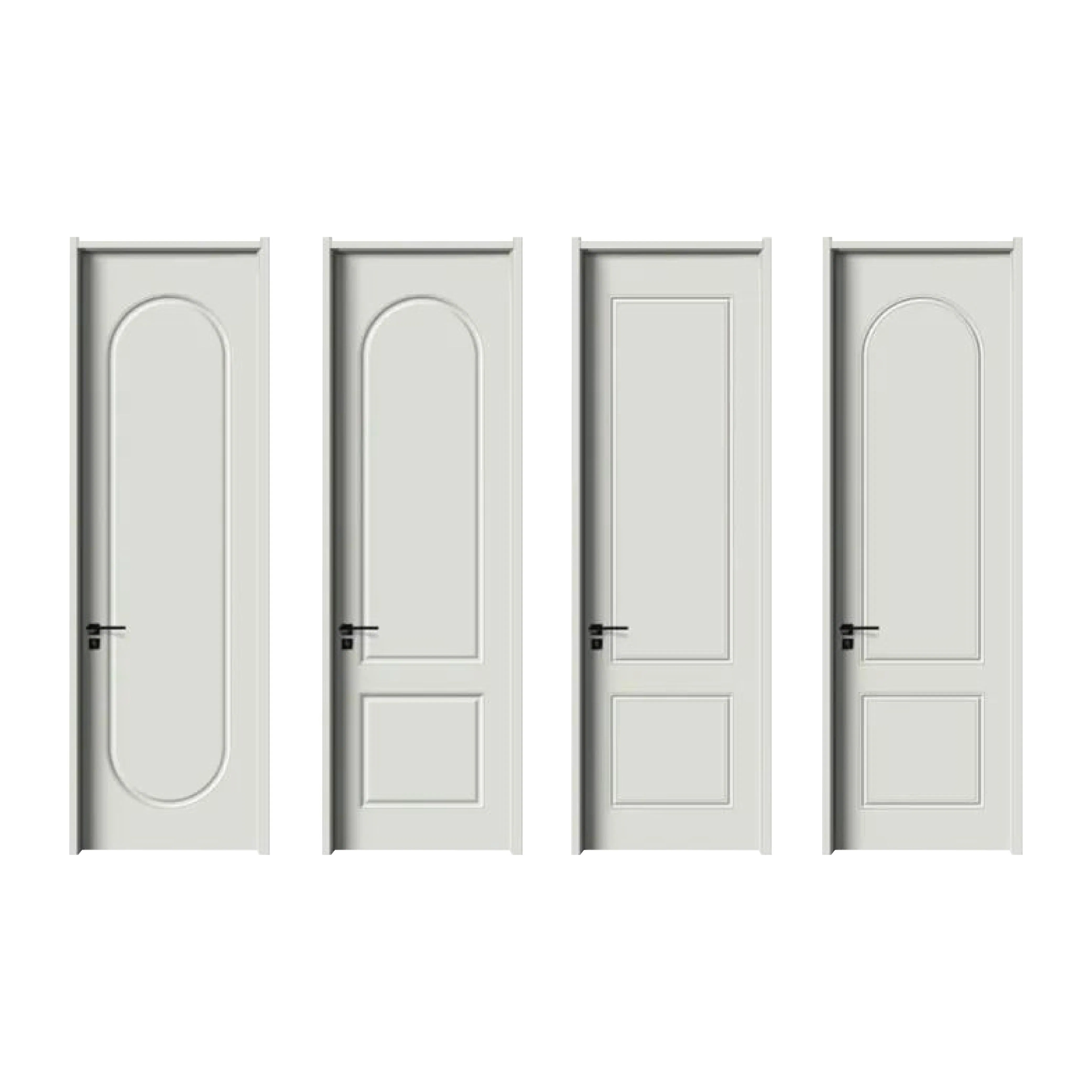 White Primed Interior Hollow Core Door MDF Wooden Slab for Bedroom Honeycomb Door