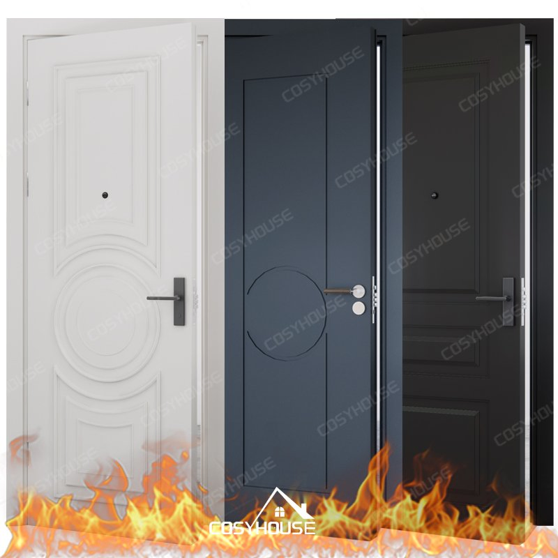 Nfpa 252 UL 10c Certified Fd30 Fd60 Interior Fire Rated Wooden Door En 1634 BS 476 30 60 90 120 Minutes Internal Safety Fireproof Timber Door