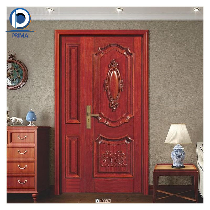 Prima 2025 New Design Solid Wood Painting Wooden Entry Door