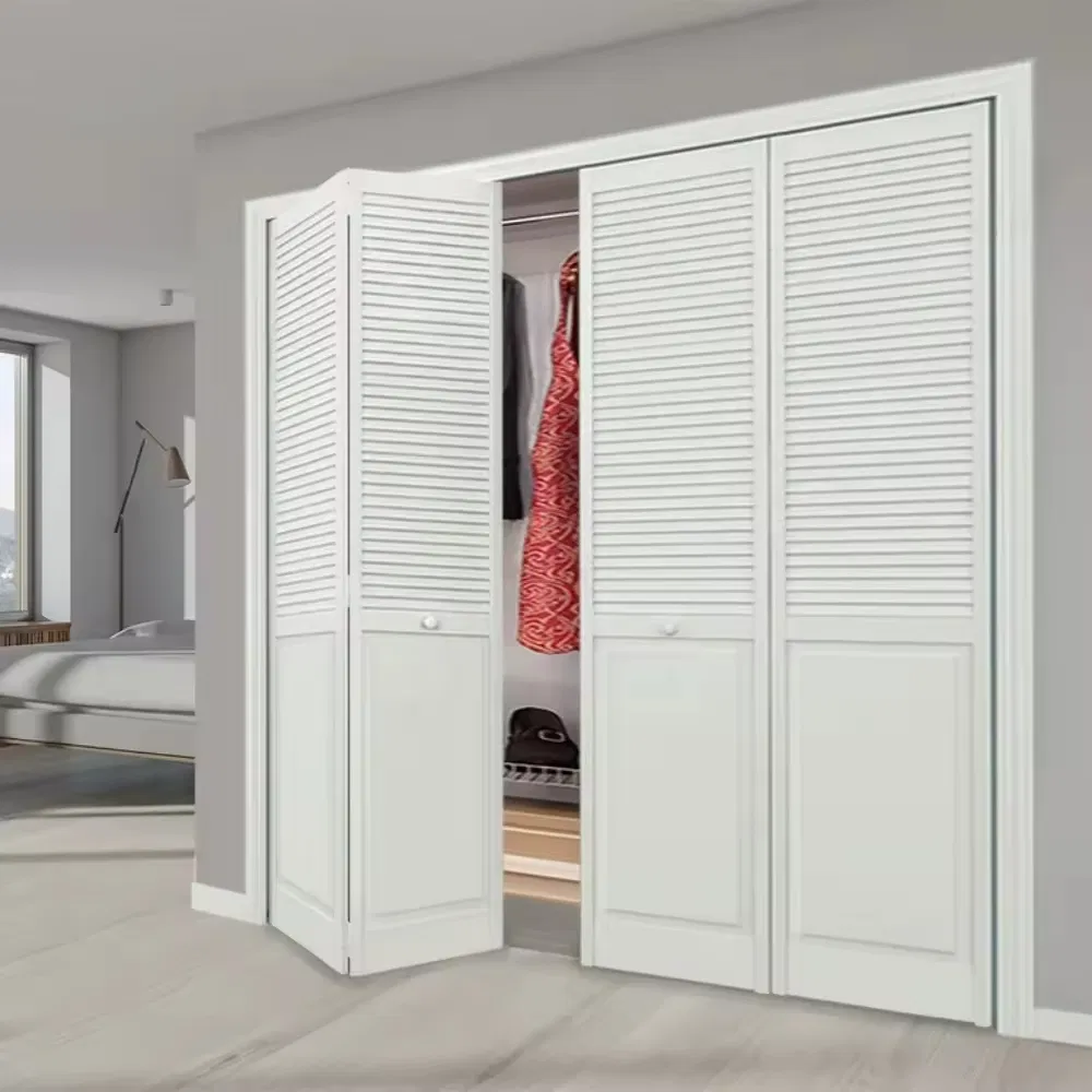 Fashionable Moisture-Proof Design Aluminium Alloy Folding Louver Doors Bifold Closet Doors