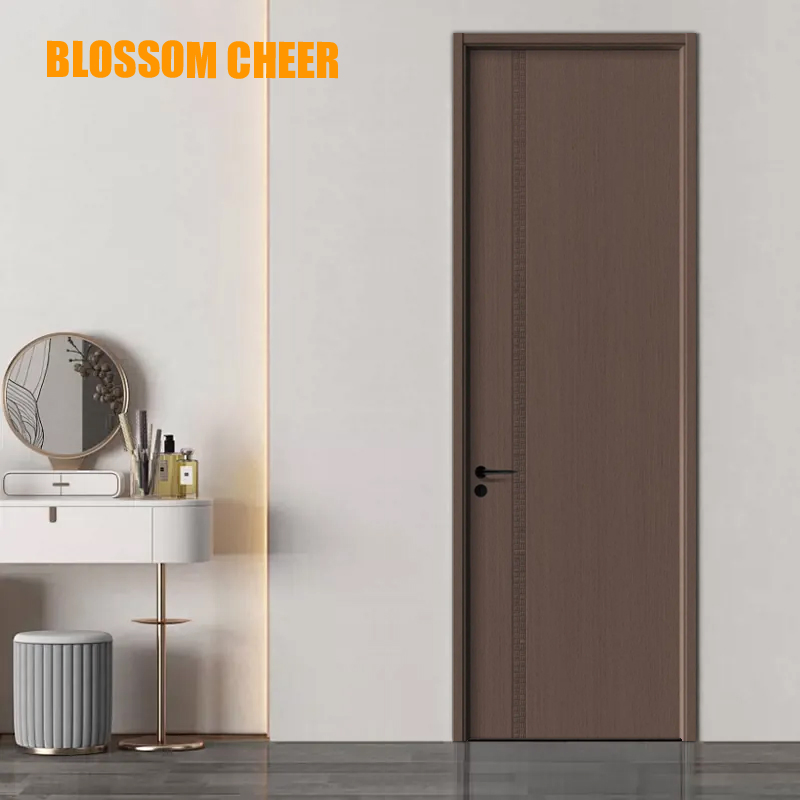 Wooden Interior Door Design with Acoustic Wood Bedroom Doors for Houses