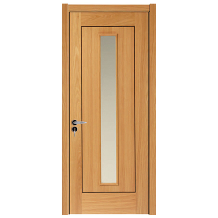 5 Lite Internal Prefinished Engineered Wood Bathroom Glass Door
