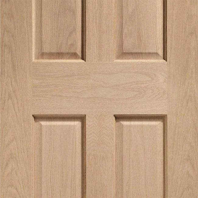 Interior Doors Solid Wood Victorian 4 Panel Raised Mouldings Internal Oak Door