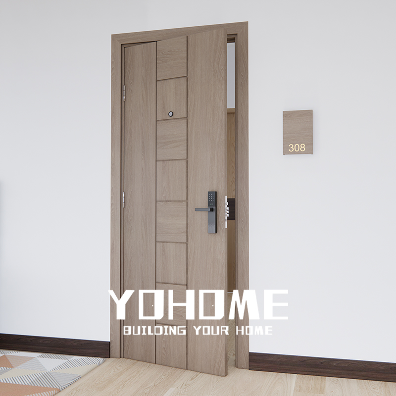 BS Listed Acoustic Soundproof Hotel Wooden 36 Fire Rated Bedroom Door Prices Modern Doors Apartments