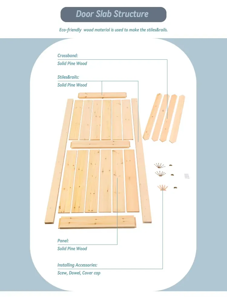 Knotty Pine Door Structure