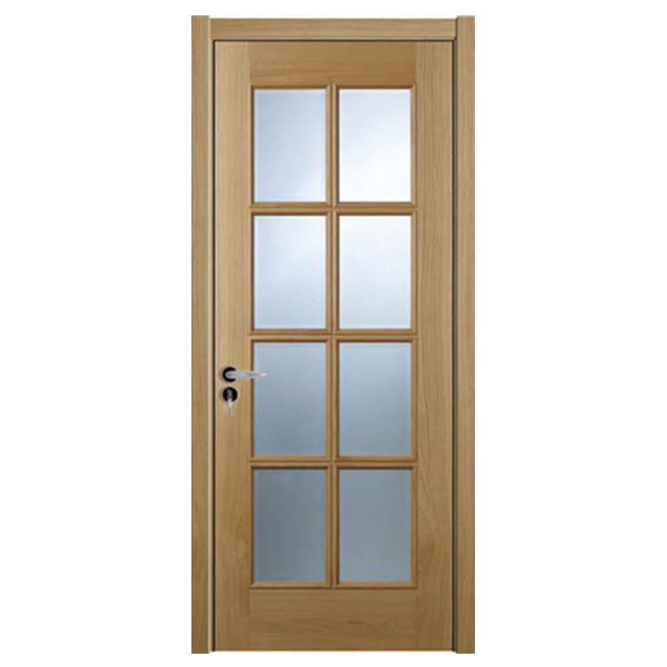 5 Lite Internal Prefinished Engineered Wood Bathroom Glass Door