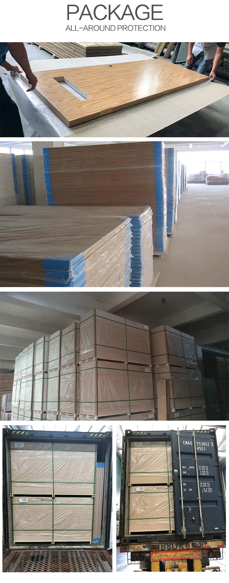 Laminated House Internal Frame Flush Wood Door 5