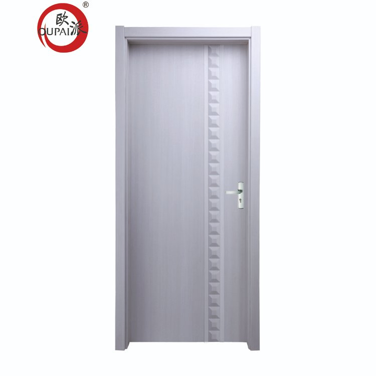 32 in. X 80 in. White Bedroom Shaker Door 2-Panel MDF Core Primed Interior Door Slab