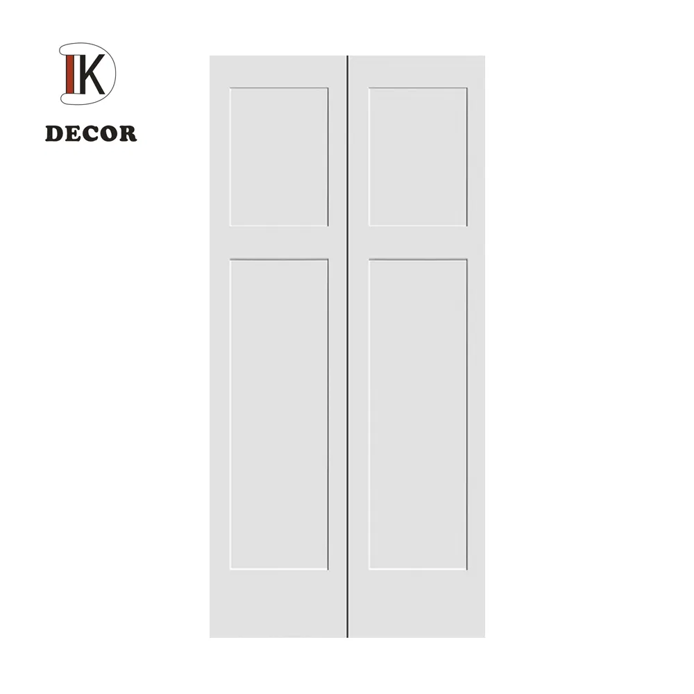 Modern Design Vented Closet Bifold Interior Wooden Closet Bi-Fold Door