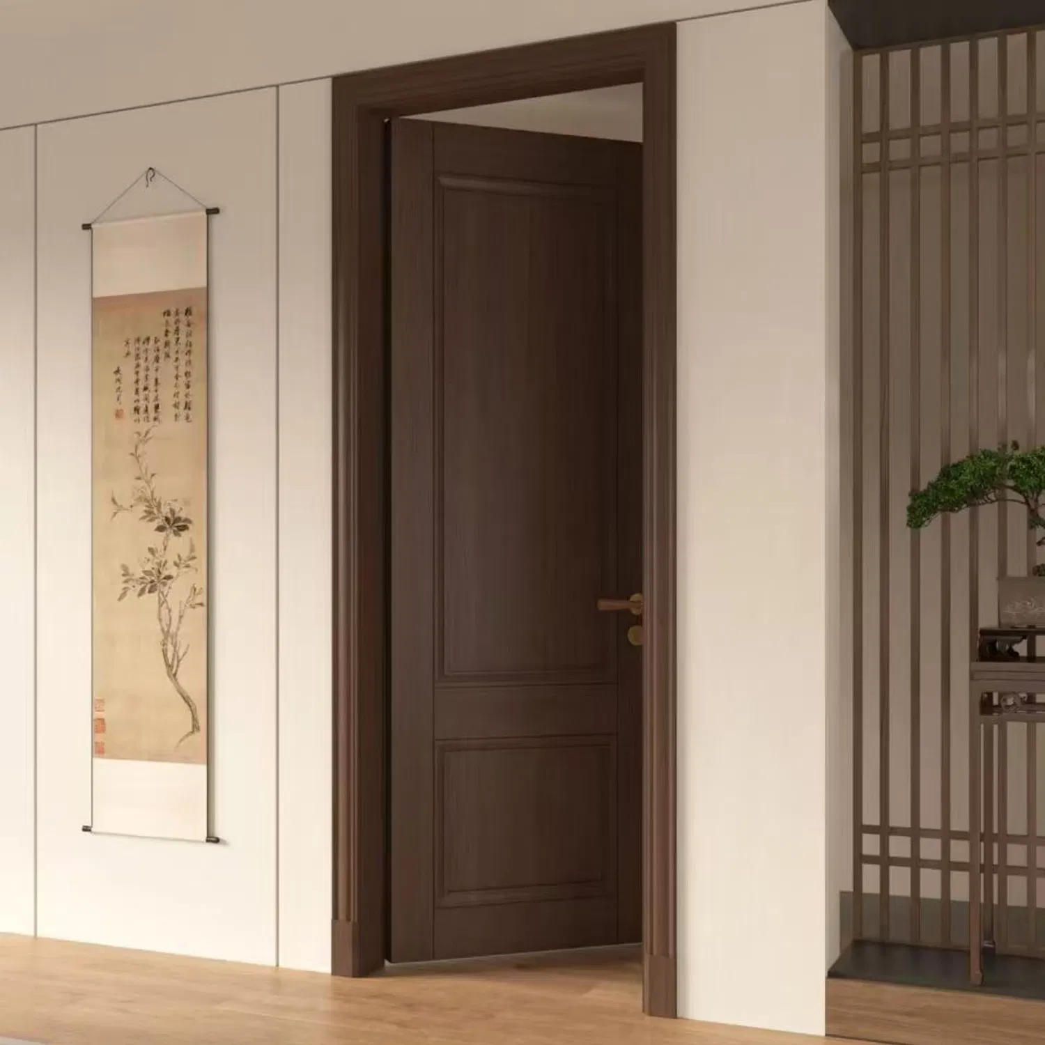 Painted Home Apartment Solid Wood Wooden Composite Carved Gateenvironmental Protection Gatesilent Bedroom Set Easy - to - Maintain Study Door