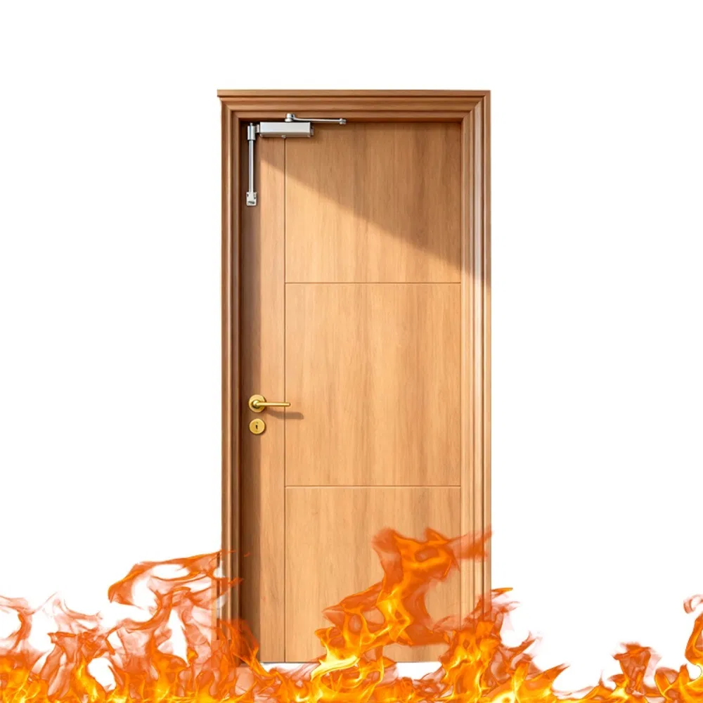 Australia Standard Certified Wooden Fire-Rated Doors - 42 Db Acoustic, Fd30/Fd60/Fd90 Options, Modern Timber Finish for Hotels &amp; Apartments