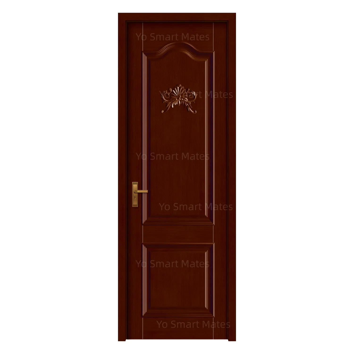 Factory Direct Brown Solid Wood Painted Door - Vintage European Style Carved Panel for Bedroom Home Use