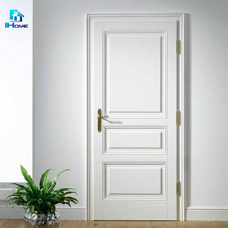 30X80 2 Panel White Interior Door MDF HDF Designs Wood Interior Doors Primed Slab Molded Door