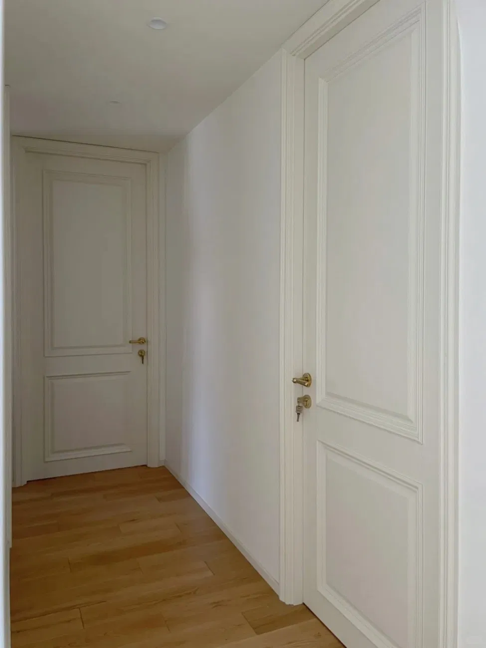 Wholesale Turkish Acoustic Indoor Bedroom PVC WPC Wooden House Door for Hotel Bathroom Living Room Finished