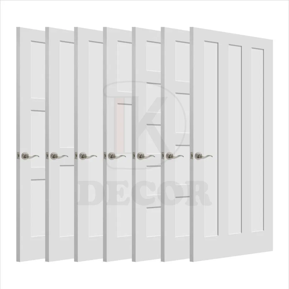 4 Panel Engineered House Wood Interior Door with Hardware