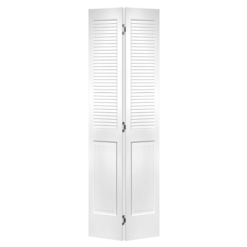 Modern Design Vented Closet Bifold Interior Wooden Closet Bi-Fold Door