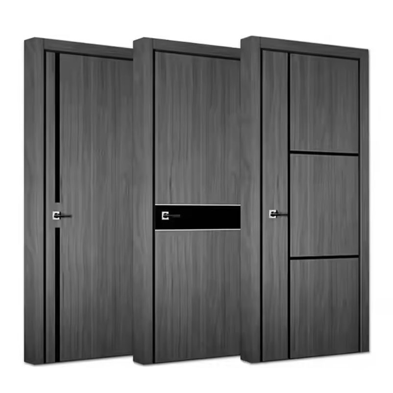 Modern Italian Minimalist Flush Invisible Barn Door Hardware Kit Waterproof for Single Wood MDF Door Rustic for Living Room