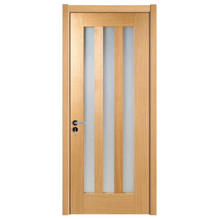 5 Lite Internal Prefinished Engineered Wood Bathroom Glass Door