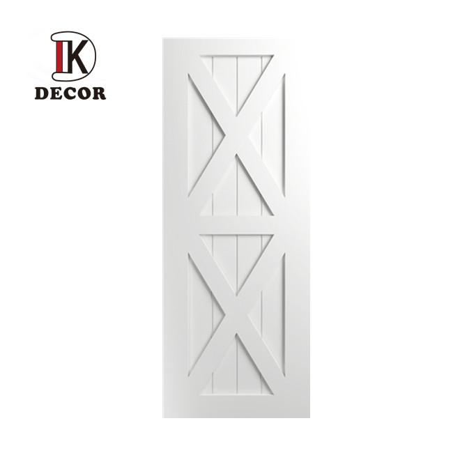 White Primed Internal Premium Pine Wood Sliding Solid Barn Door for House
