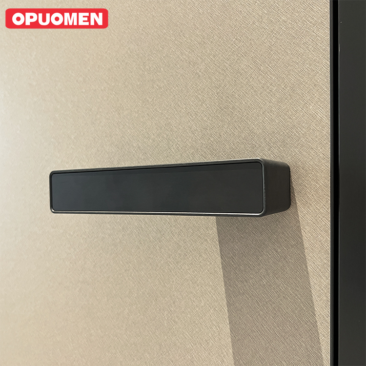 Aluminum-Wood Minimalist Interior Door Premium Acoustic Insulation &amp; Modern Aesthetic for Bedrooms