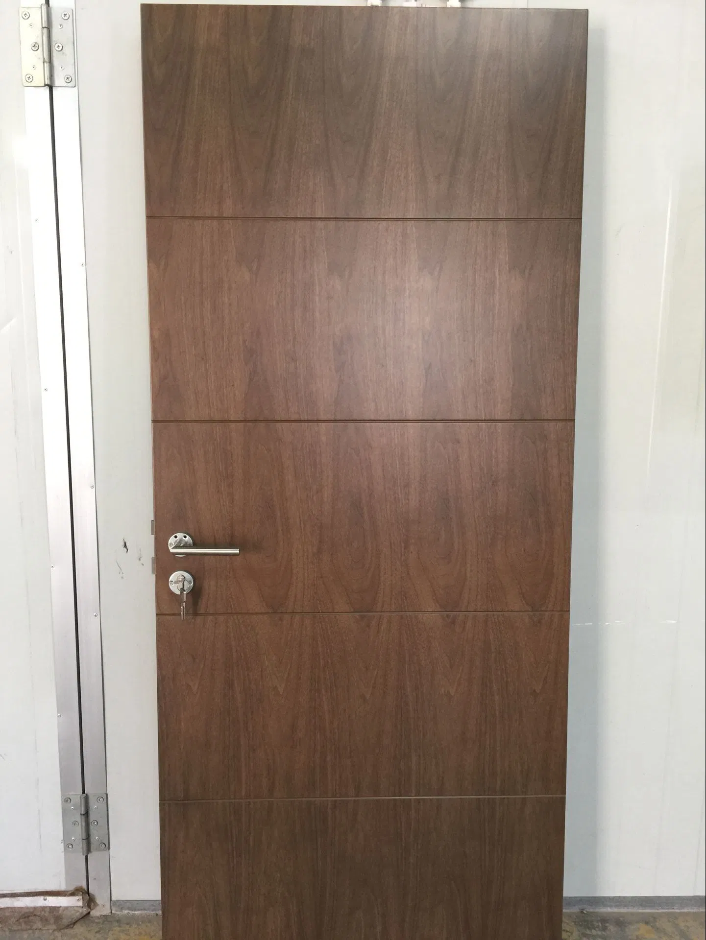 Hand Carved Teak Solid Wood Modern Veneer Door