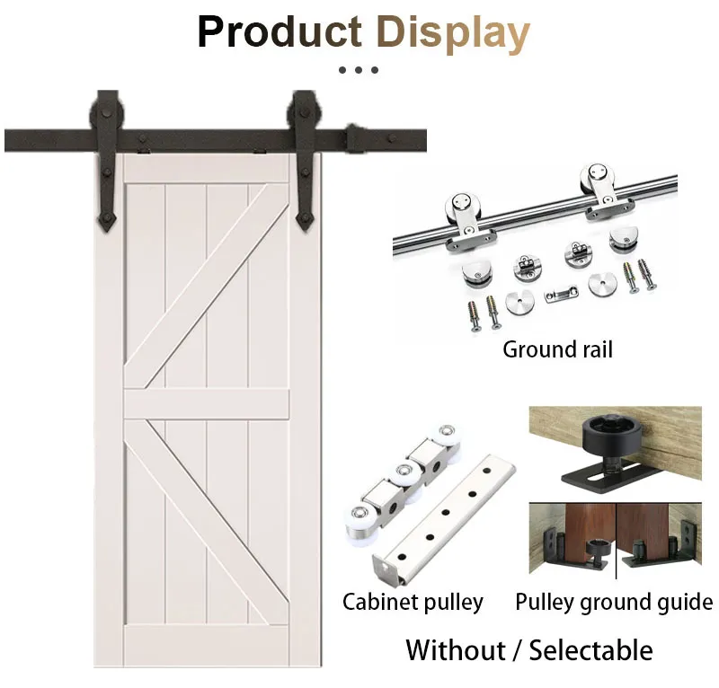 Sliding Wooden Hardware Barn Door Interior