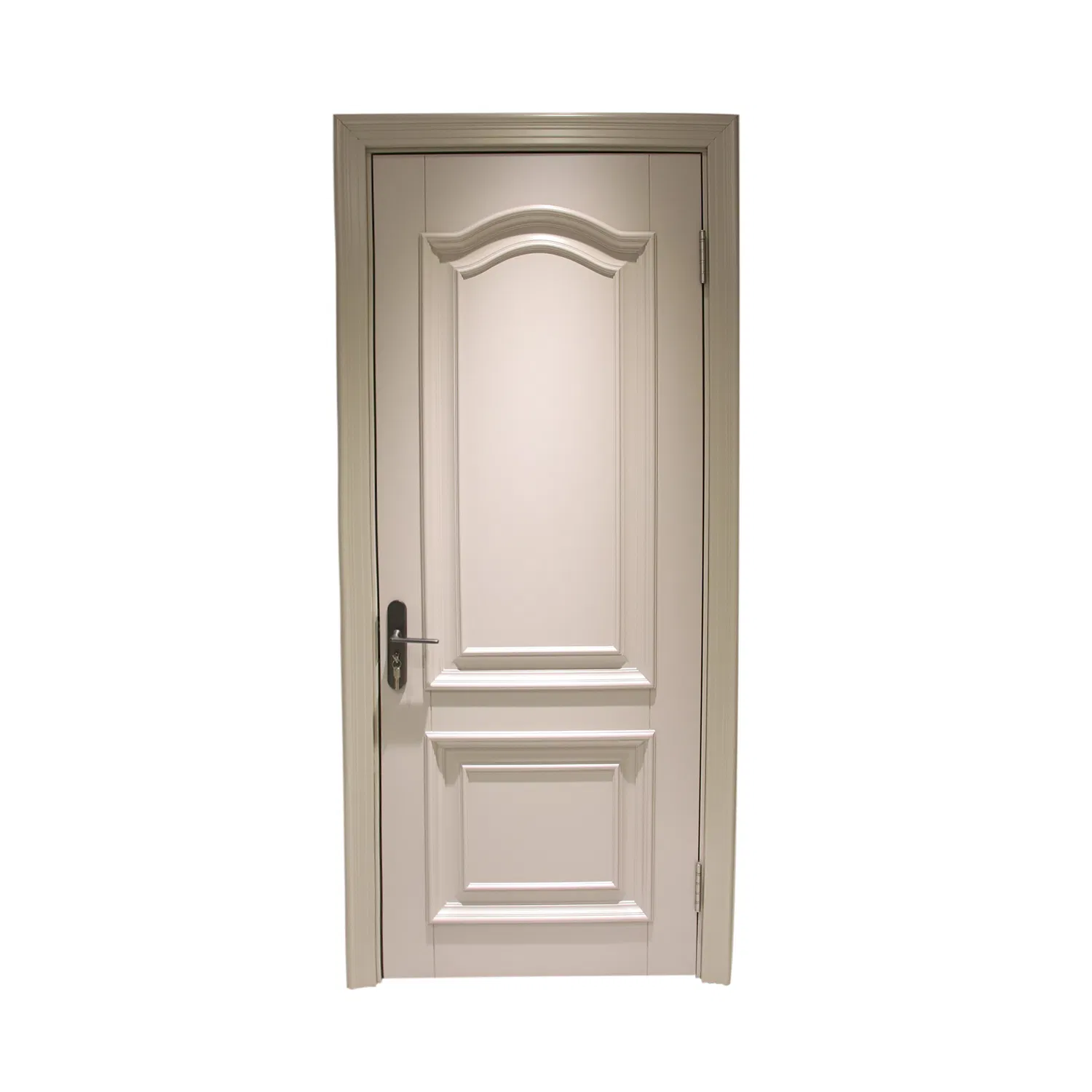 Modern Simple Style Designs Main Entrance Door Indoor Interior Room Wood MDF White Primed Doors