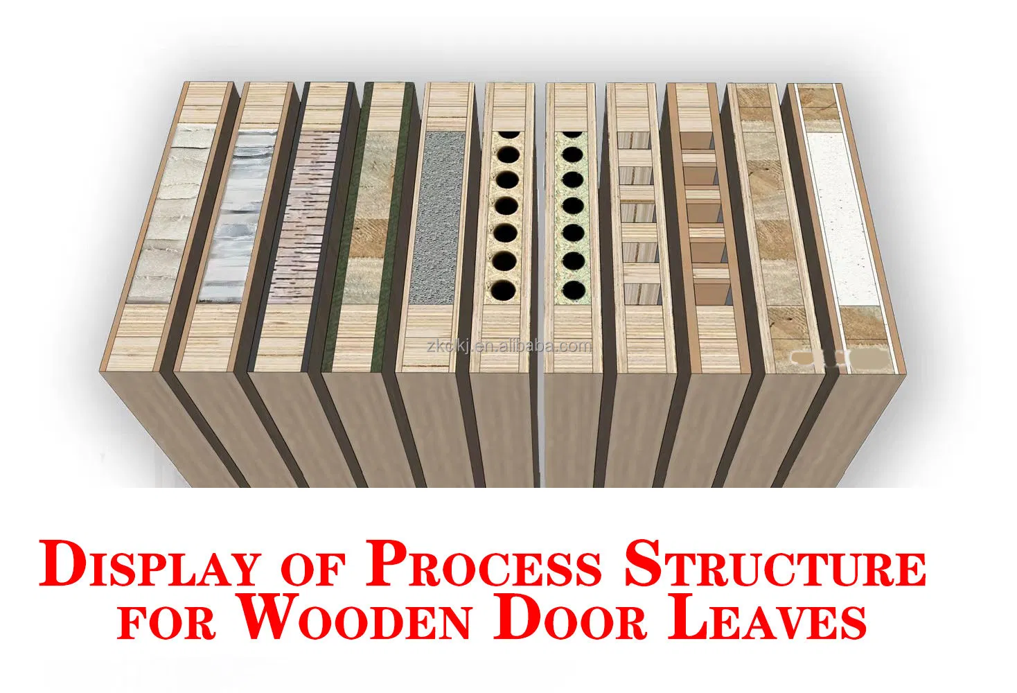 Modern Composite Solid Core Interior Shaker Door Oak Veneer Finished Painting Wooden Flush Door Hotel Wooden Door