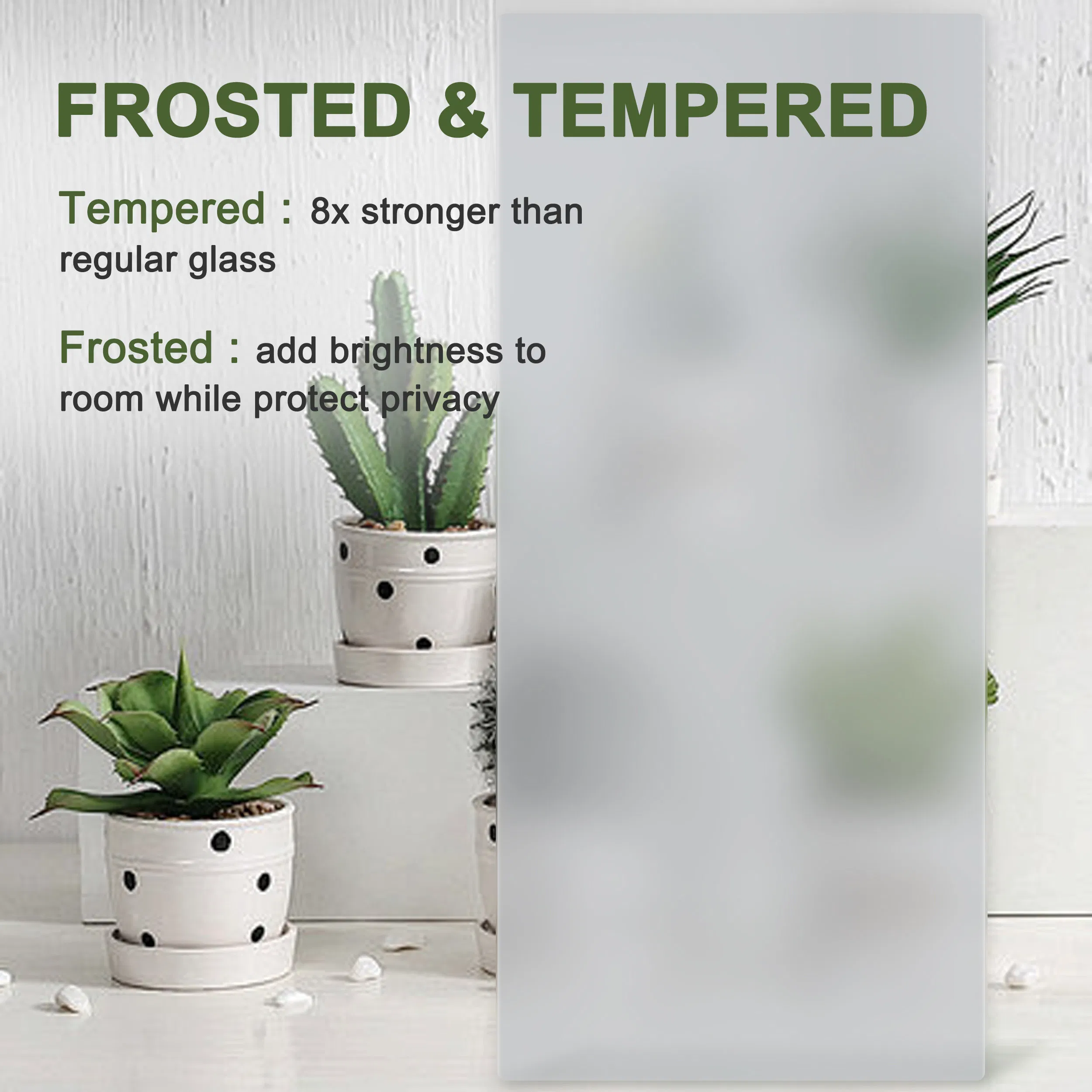 White Primed Wooden Interior Closet Cabinet Bifold Doors with Glass