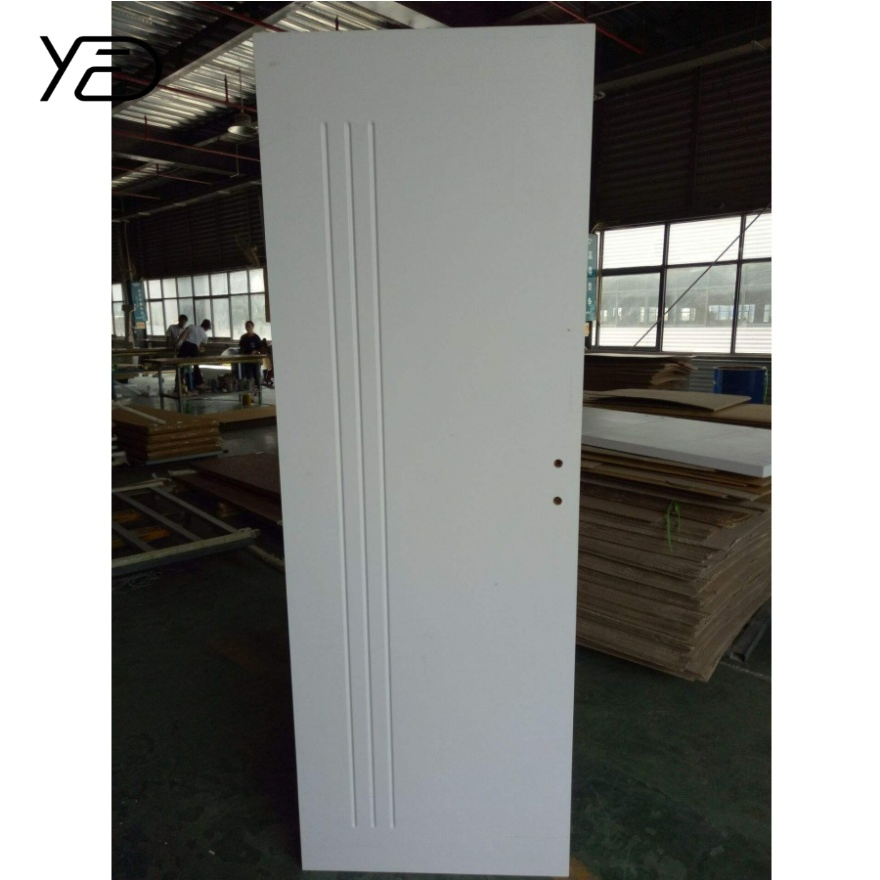Composite PVC Door Farmhouse Skin Finishes Simple Design Wood Grain Composite Fire Rated Wooden Doors