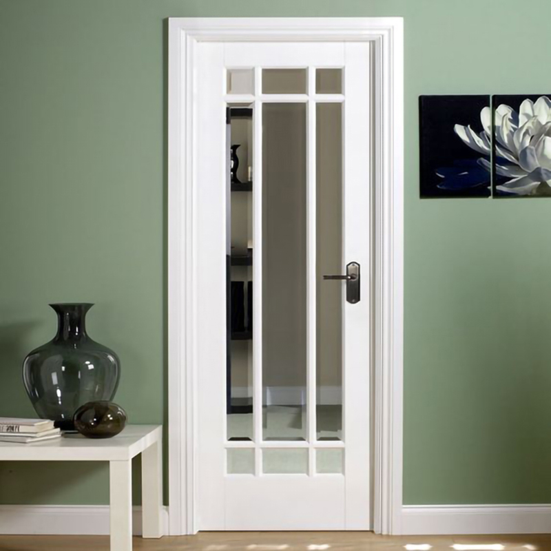 High Quality Custom Solid Wood PVC Room Security Door French Patio Doors