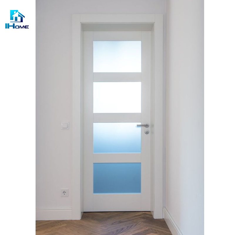 30X80 2 Panel White Interior Door MDF HDF Designs Wood Interior Doors Primed Slab Molded Door