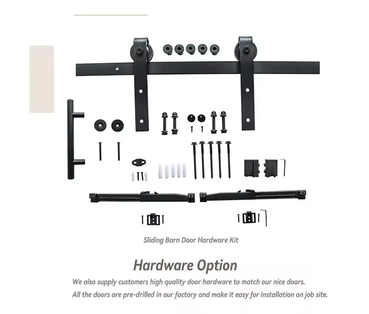 Solid Pine Wood Unfinished Barn Door 6