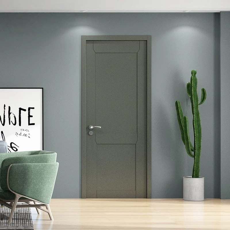 Light Cream White European Style Double Solid Wood Doors Luxury Interior Doors for Formal Living Rooms and Villas with Classic Carved Details