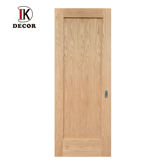 Internal Oak Slide Rail Door Solid Wood Interior Doors Shaker Style Barn Door