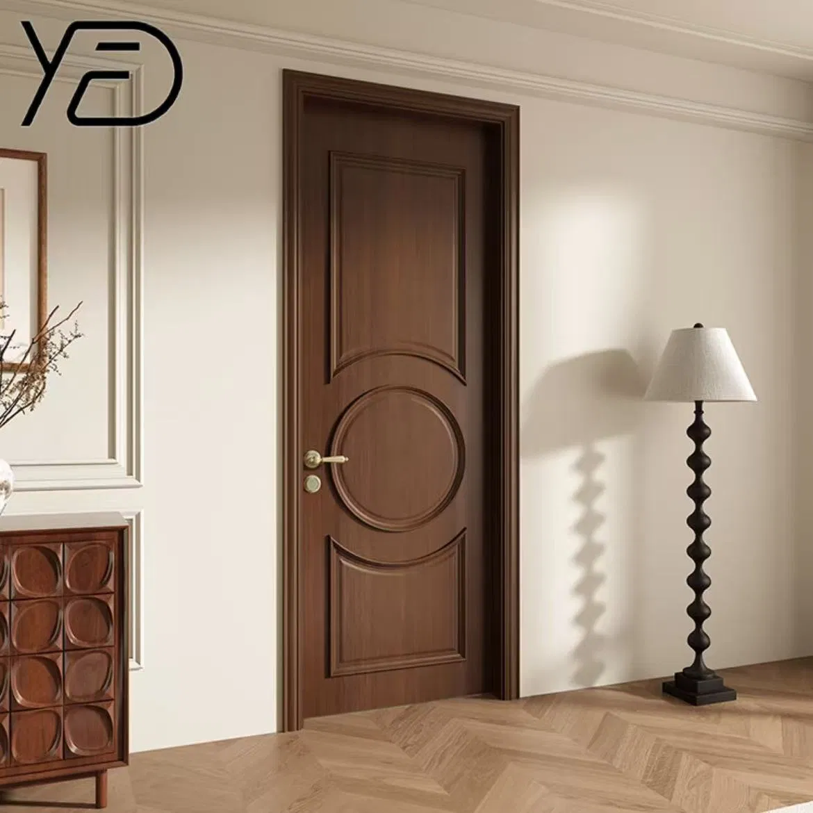 PVC Fire Entrance Composite Interior Door Veneer Fire Rated Timber Door Veneer Wooden Fire Hotel Room Door Fire Resistant Door for Hotel